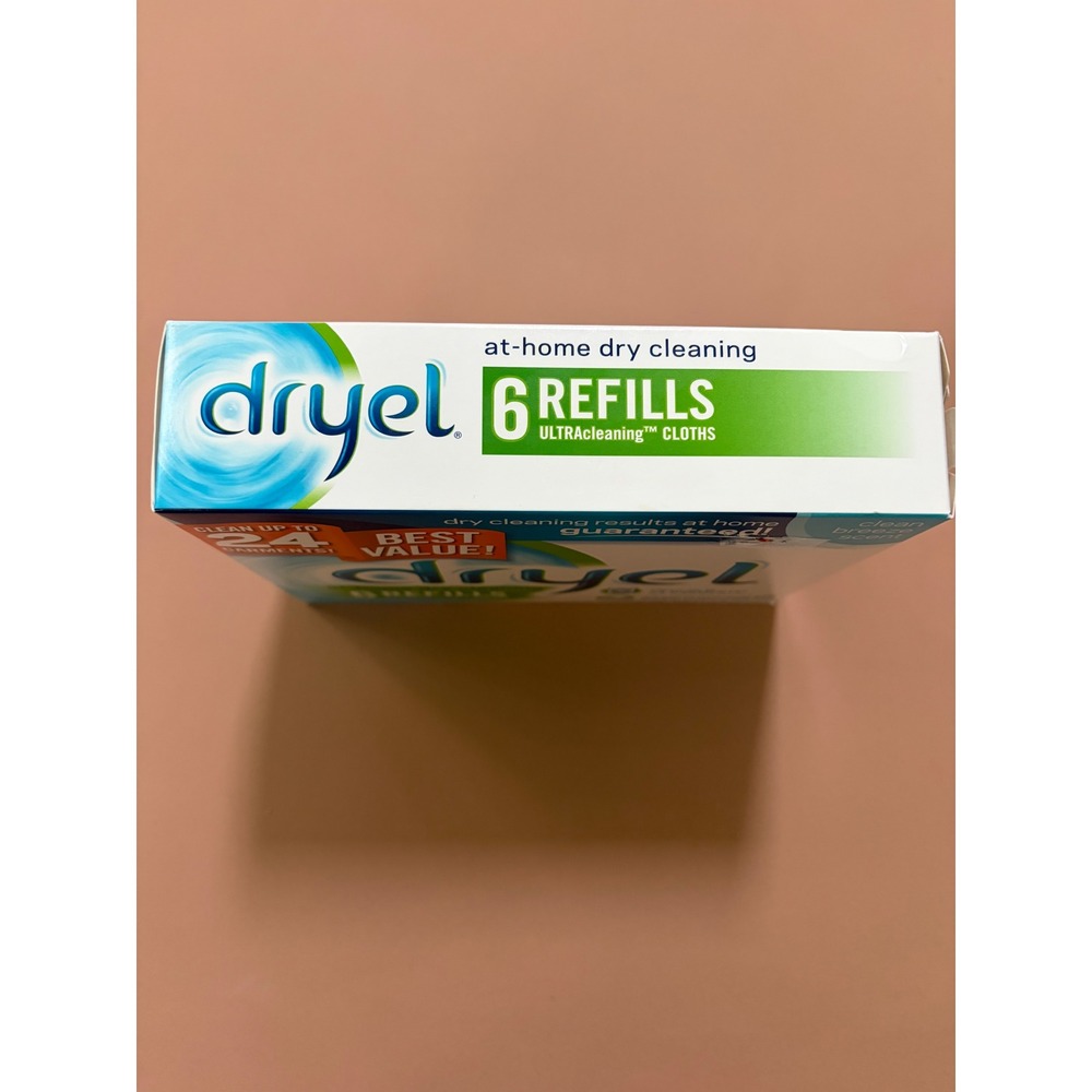 Dryel At-Home Dry Cleaning 6 Refills Clean Breeze Scent for 24 Garments HE Safe - Picture 5 of 7